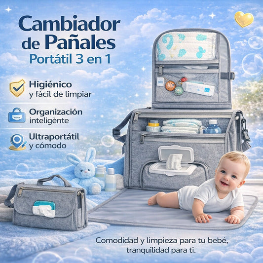 🐣 Bebevo Cambiador Portátil + Envió Gratis
